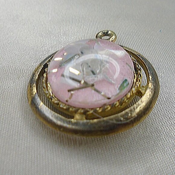 Vintage Lucite Pendants, Confetti, Glitter, Sealife Embedded Lucites 40s 1940s - Picture 6 of 14